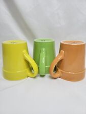 Lillian Vernon Vtg Colorful Pastels 8 Oz Mugs picture