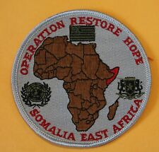 Operation RESTORE HOPE Somalia East Africa Veteran Jacket Patch / Motorcycle / B picture
