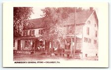 c1910 CREAMERY PA HUNSICKER'S GENERAL STORE STREET VIEW EARLY POSTCARD P4143 picture