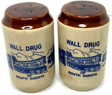Vintage Wall Drug of South Dakota Big Salt and Pepper Shakers Mt Rushmore picture