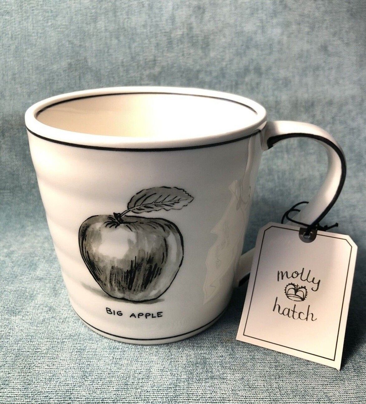 Molly Hatch Anthropologie NYC New York Big Apple NWT Ceramic Coffee Mug Tea