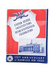 Vintage Booklet Book 1937 125th Anniversary Of Bloomfield New Jersey Original picture