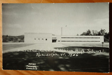 Braintree-Randolph Union High School, Randolph VT 1956 real photo postcard picture