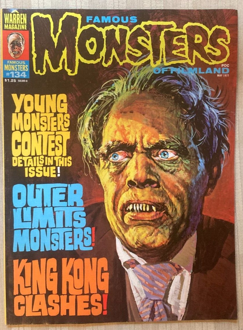 Warren Publishing 1977 Famous Monsters of Filmland #134 Outer Limits  King Kong