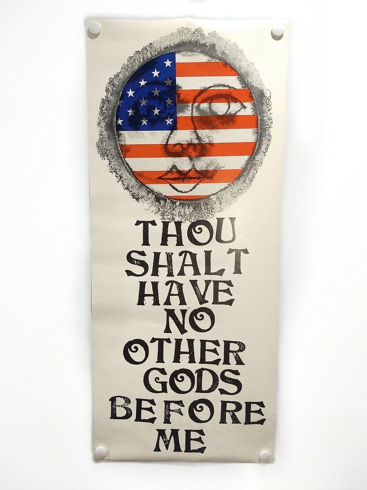 Barton Lidice Benes - 1971 Political Activism Christian American satire poster