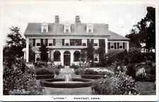 Pomfret Connecticut Postcard Upton Residence House  1930s NH picture