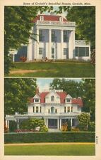 Vintage Postcard Some Of Corinth's Beautiful Homes Corinth MS picture