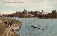 Postcard River and Castle WIndsor UK picture