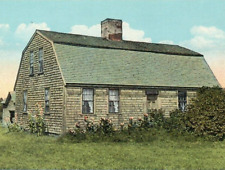 VTG Postcard Myles Standish House Built 1666 Duxbury Mass Historical Building picture