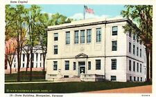 Montpelier, Vermont, VT, State Building, State Capitol, Vintage Postcard e4634 picture