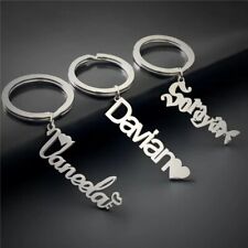Personalized Customized Name Pendant Keyring Any Name Engraved Keychain  picture