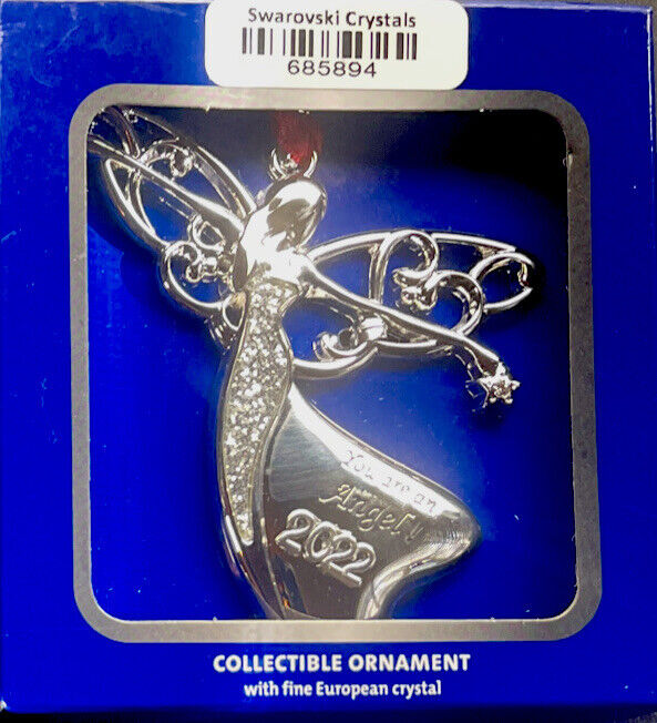 2022 Harvey Lewis *You Are An Angel Special Christmas Ornament Swarovski Crystal