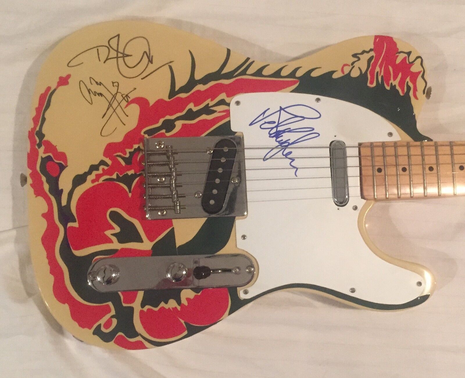 Led Zeppelin Signed Guitar Jimmy Page Autographed Robert Plant Jones PSA Certed