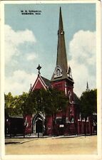 M. E. Methodist Episcopal Church Goshen Indiana Divided Unposted Postcard c1910 picture