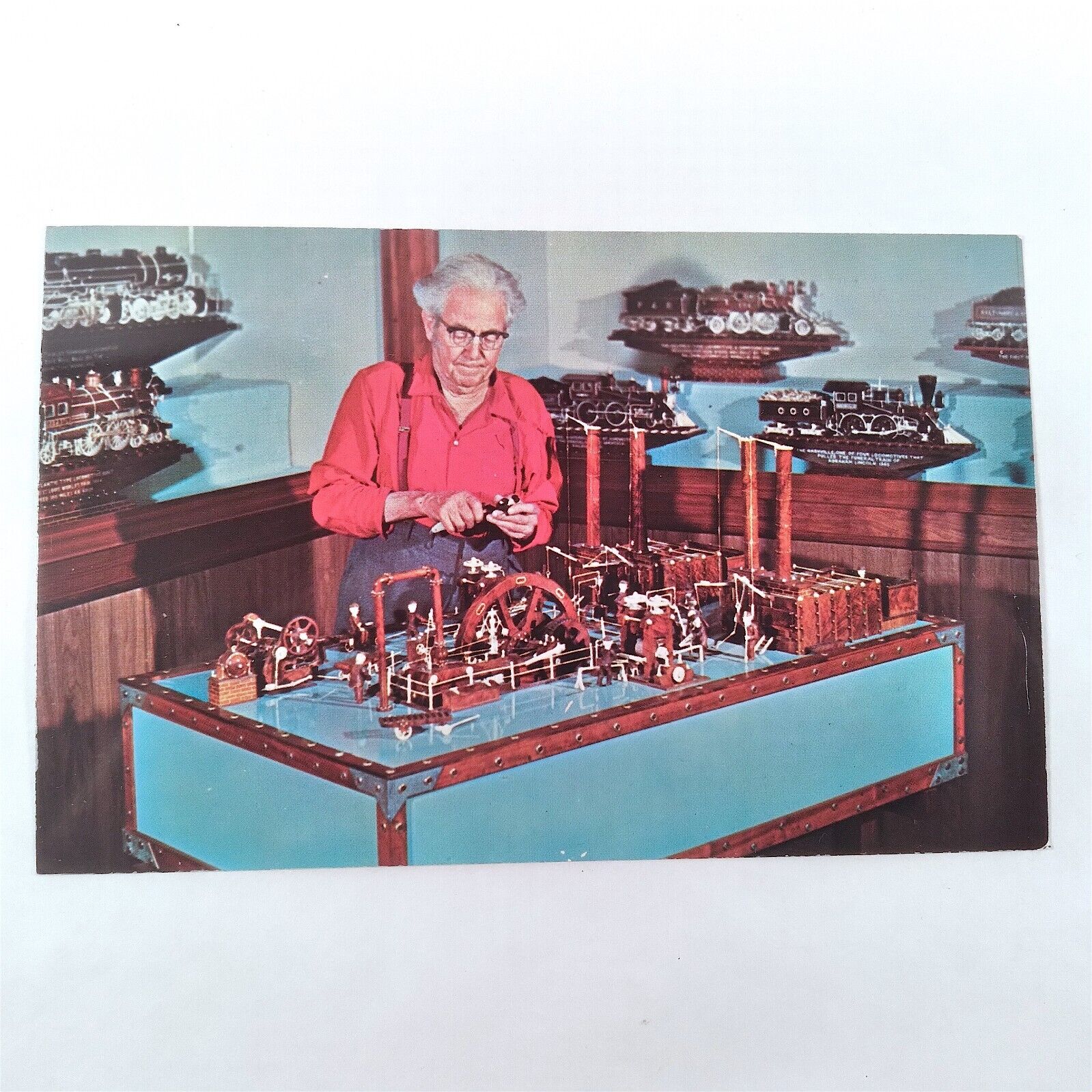 Dover Ohio -Warther Carvings- Master Model Maker Mr Warther Postcard 1990\'s
