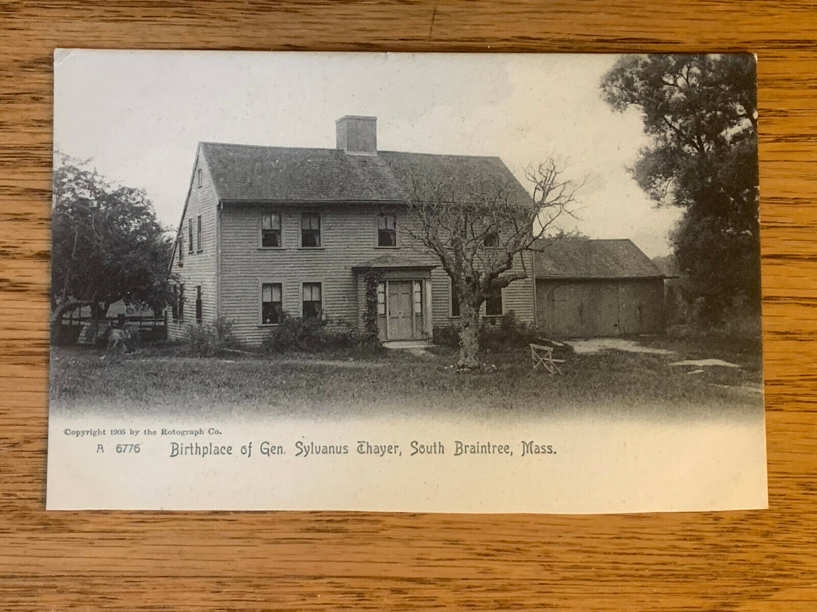 Massachusetts, MA, Rotograph, South Braintree, General Thayer Birthplace, 1905