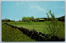 Greetings From Canaan Connecticut CT Chrome Postcard Rocks Barns Home Tichnor  picture