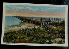 Duxbury MA postcard : powder Point Bridge 1910s picture