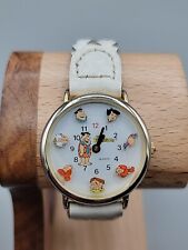 Vtg 1994 Waltham Fred Flintstone Characters Watch 7.5 Woven Leather Band 32mm  picture