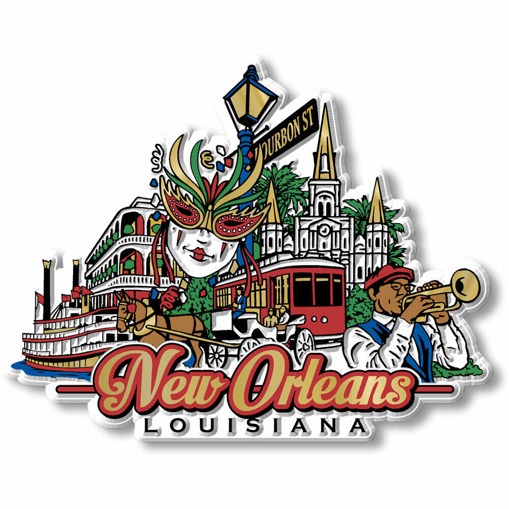 New Orleans City Magnet by Classic Magnets