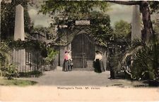 Vintage Postcard - Washington's Tom Mt Vernon Exterior Gate Posted 1907 picture