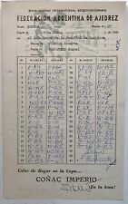 1960 Chess Tournament Signed Scoresheet Bobby Fischer Draw Samuel Reshevsky picture
