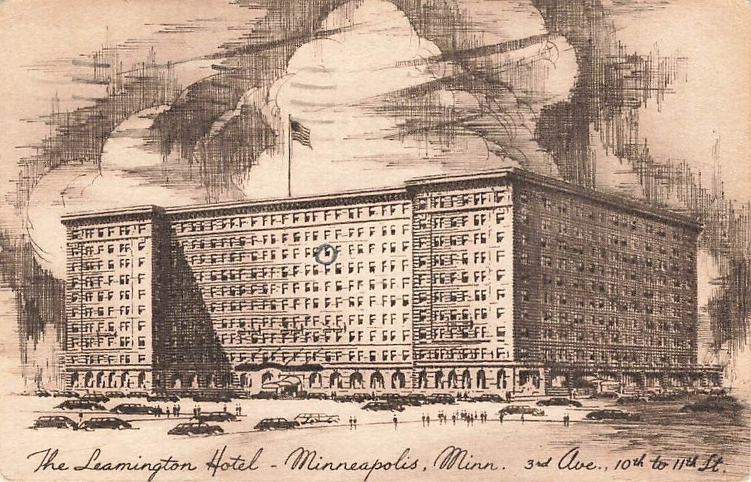 Postcard Lemington Hotel Minneapolis Minnesota