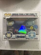 Funko Pop Morgan and Tony Stark Pop in a Box Exclusive GITD in PopShield Armor picture