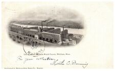 Waltham Massachusetts MA American Waltham Watch Factory Antique Postcard 1904 picture