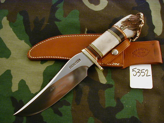 RANDALL KNIFE KNIVES RARE 50 YEAR COMMEMORATIVE,SS,BSH,STAG/CROWN BUTT*  #5352