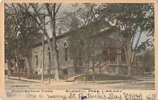 Russell Free Library Middletown Connecticut CT 1907 Postcard picture
