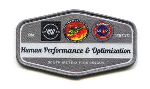 South Metro Fire Rescue Department Human Performance Patch Colorado CO