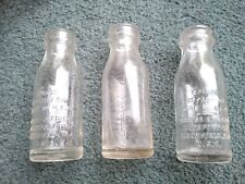 Lot 3 Old Vintage Thomas Edison Battery Oil Glass Bottle Bloomfield New Jersey   picture