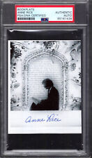 ANNE RICE HAND SIGNED BOOKPLATE    INTERVIEW WITH VAMPIRE    RARE    PSA SLABBED picture