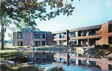 New Canaan CT~Waveny Care Center~Patient Rooms View Pond~1960s Postcard picture