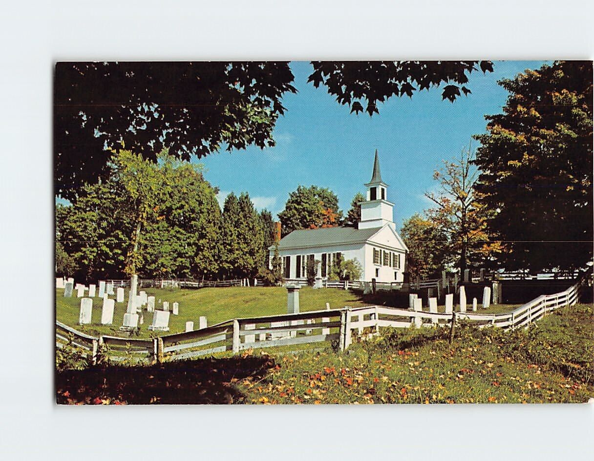 Postcard Brownington Congregational Church Vermont USA North America