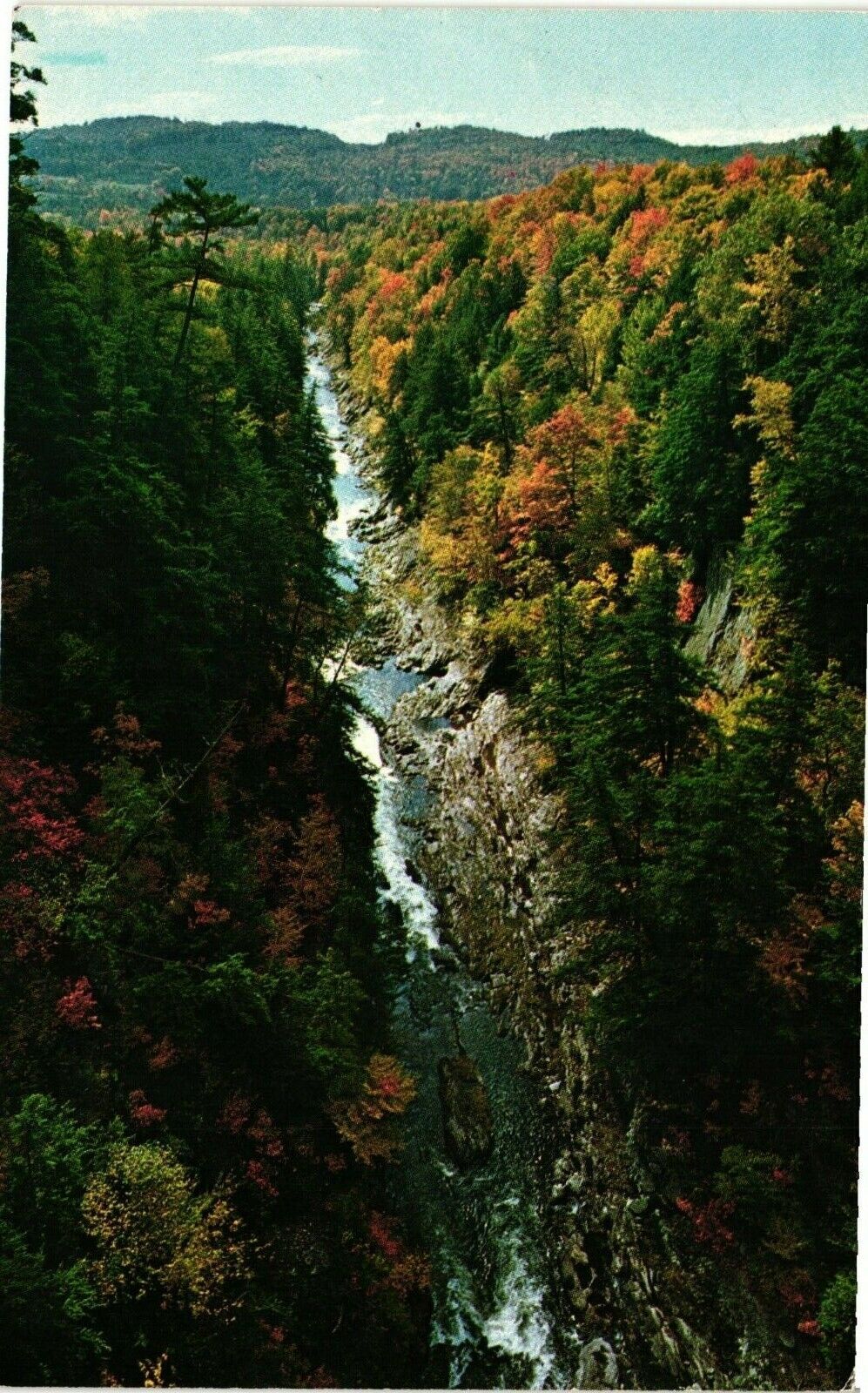 Vintage Postcard - Quechee Gorge River, Trees Vermont VT Un- Posted #920