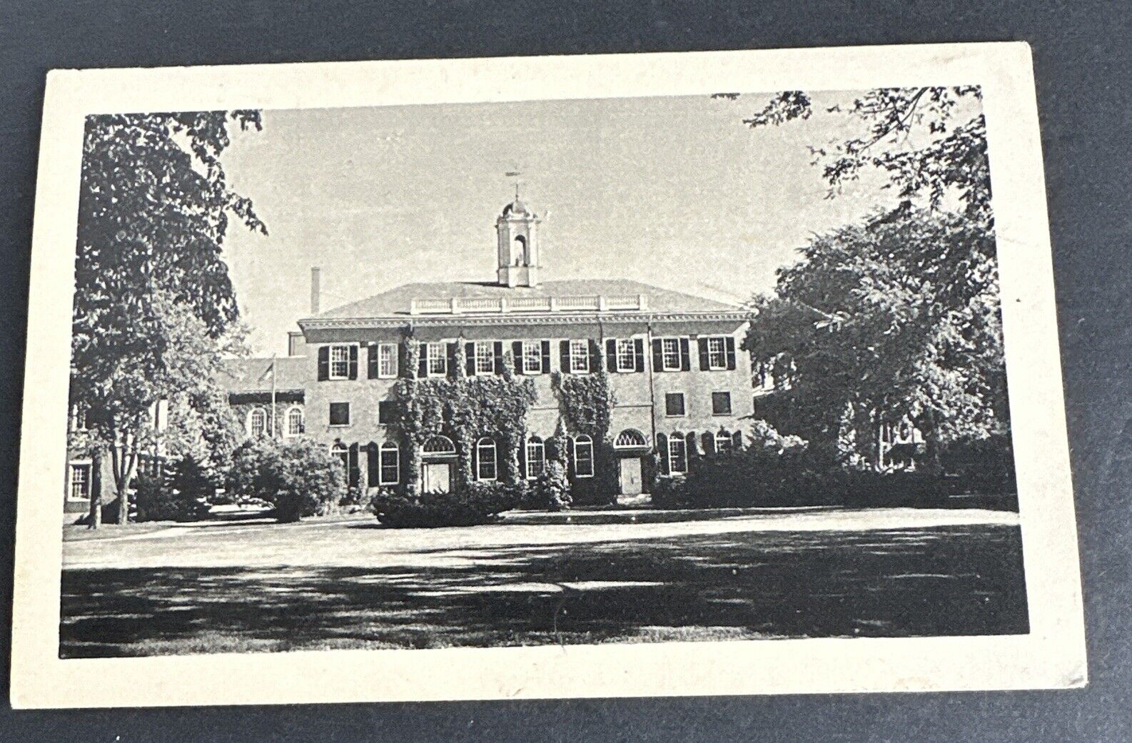 Postcard:  Pearson Hall formerly Bartlet Chapel Phillips Academy Andover Mass