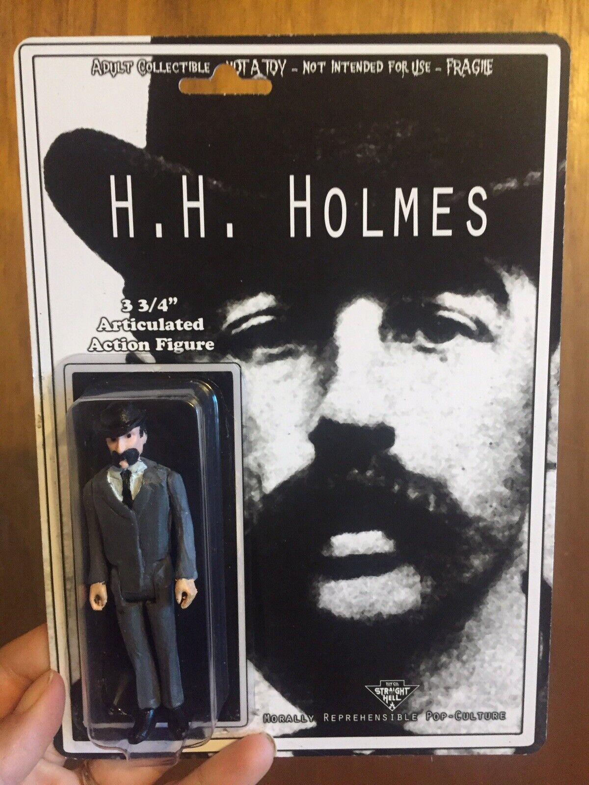 H. H. HOLMES, JACK THE RIPPER Action Figure Custom Toy True Crime Serial Cult