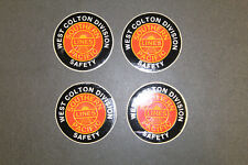 Four Southern Pacific West Colton Division Safety Stickers picture