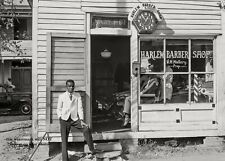1938 Harlem Black Negro Barber Shop PHOTO Granville, NC African American Shop picture