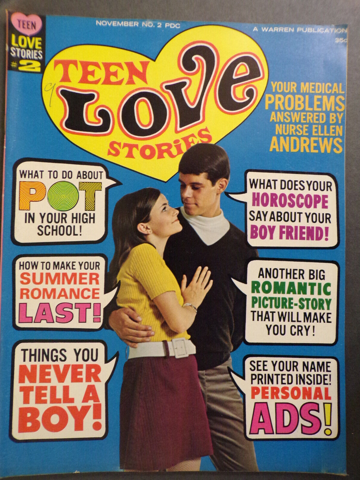 Teen Love Stories #2 (Warren Pub. 1967) J102