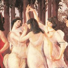 Botticelli Three Graces Women Dresses Art MA Brookline Massachusetts Postcard picture