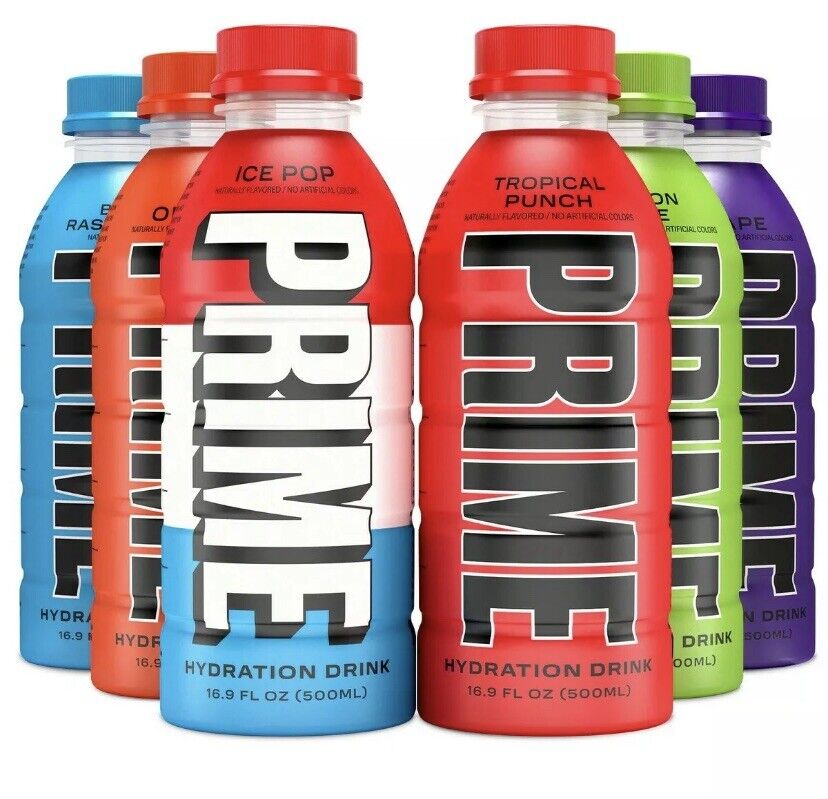 PRIME HYDRATION DRINK By Logan Paul x KSI  6 FLAVORS 🔴🟠🟢🟣🔵⚪️ Fast Shipping
