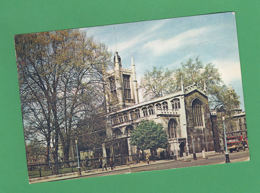  WESTMINSTER ABBEY & ST MARGARET\'S CHURCH LONDONG ENGLAND 1968  PRINTED POSTED