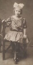 Antique Portrait Photo Of Young Girl ~ Sheldon, Northampton, Mass. Photographer picture
