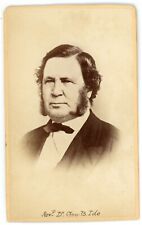 Antique ID'd CDV Circa 1870s Alden Photo of  Rev George B. Ide Springfield MA picture
