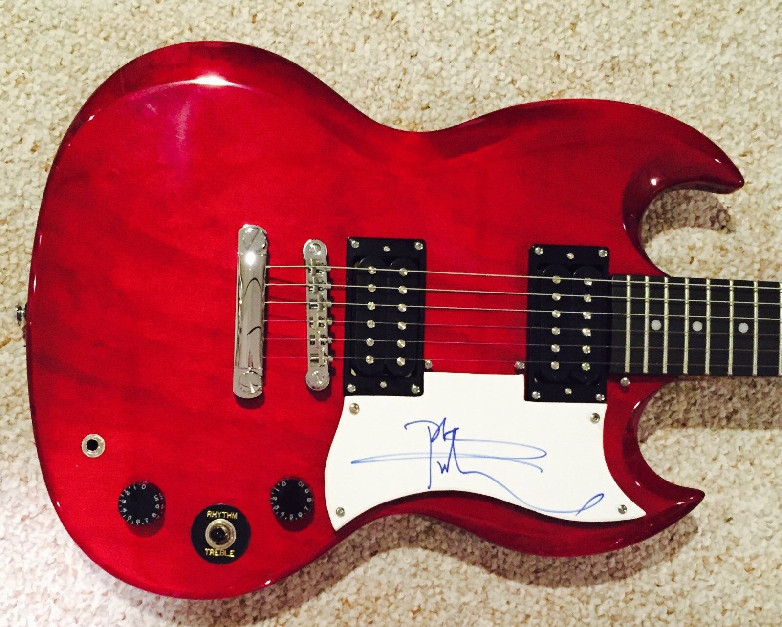 Pete Townshend Signed Guitar The Who Autographed Epiphone SG W Proof (Daltrey)