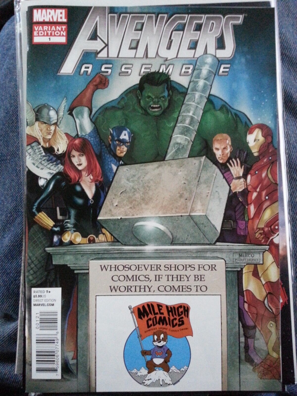 Avengers Assemble #1 Mile High Comics Variant Mirco Pierfederici Bendis Bagley