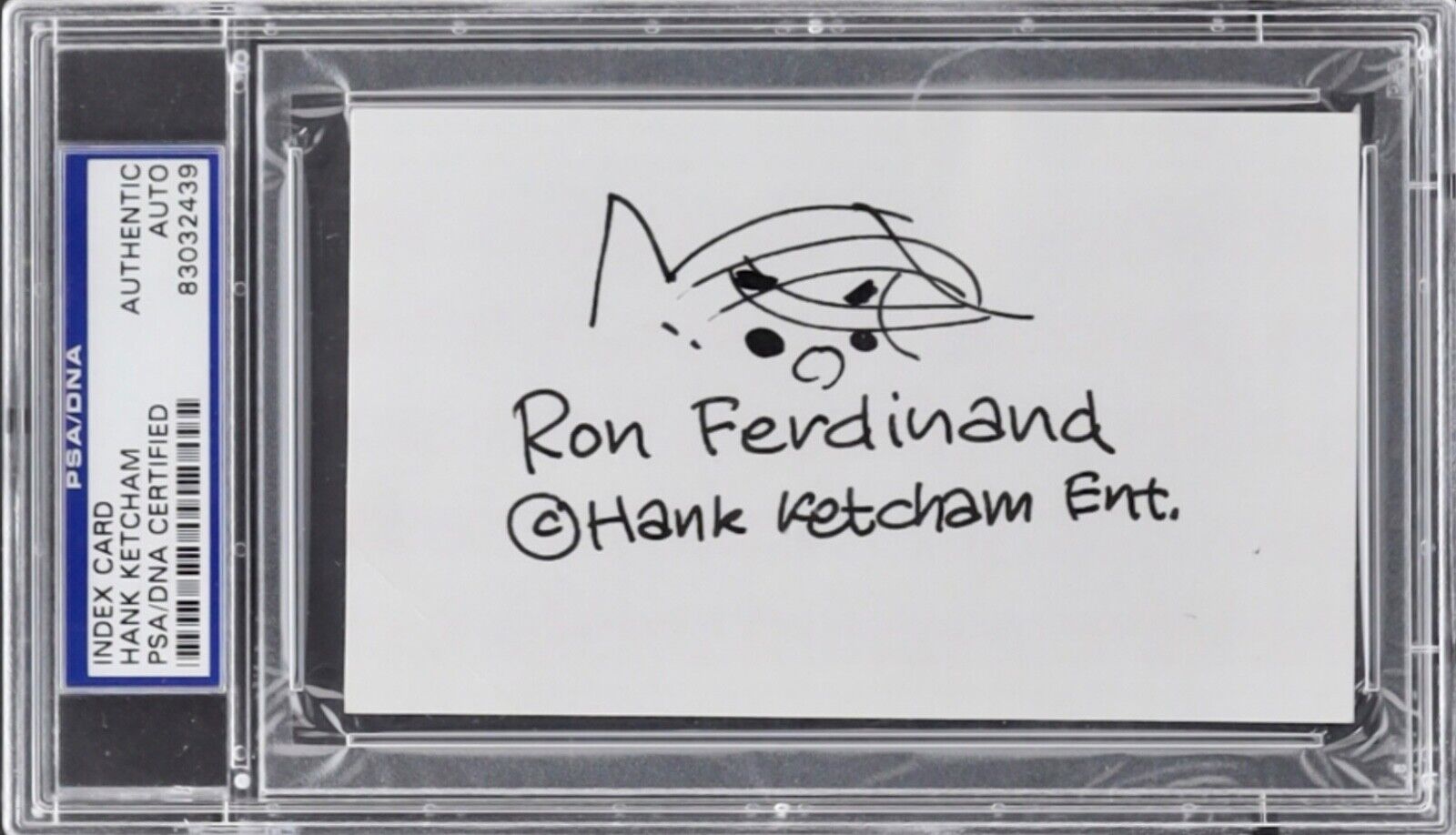 Original Dennis the Menace Cartoonist Ron Ferdinand Autograph 3 x 5 PSA/DNA
